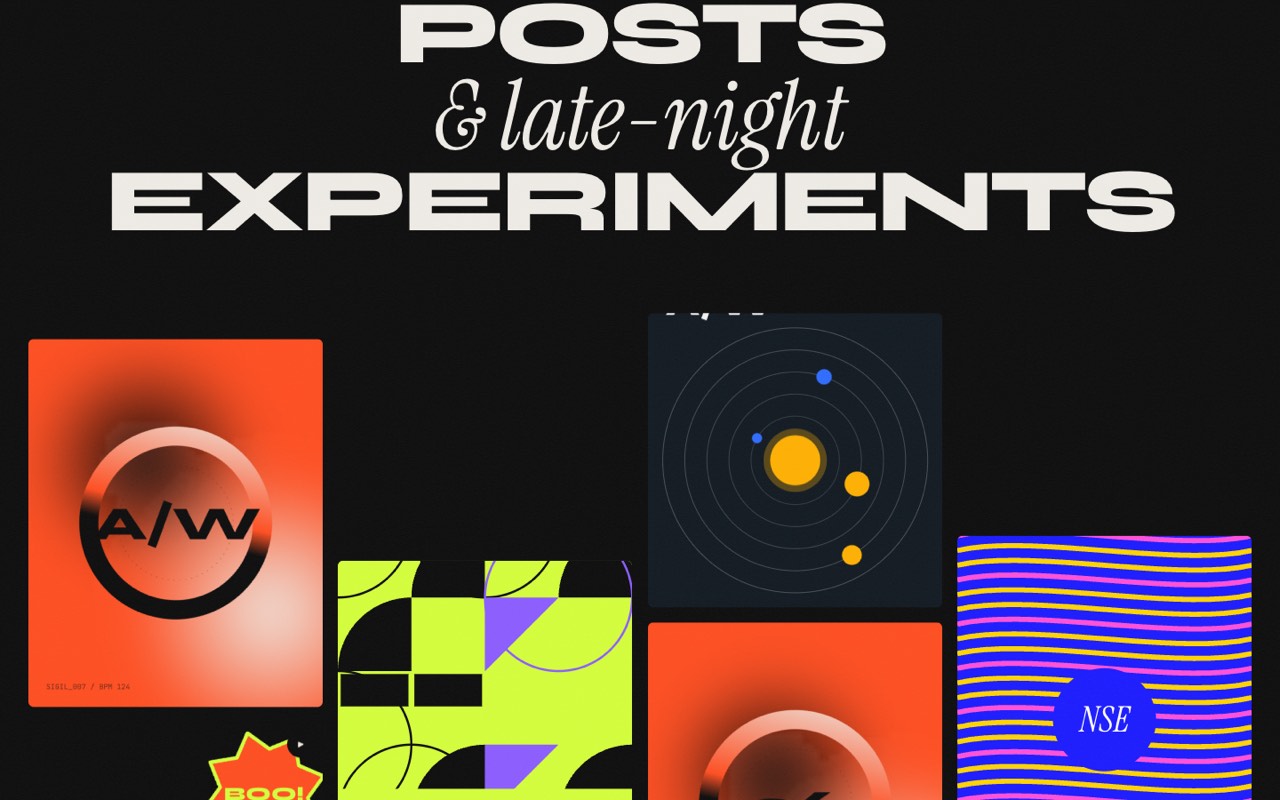 Noise® creative studio website design, screen 5